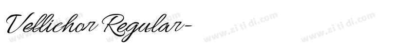 Vellichor Regular字体转换